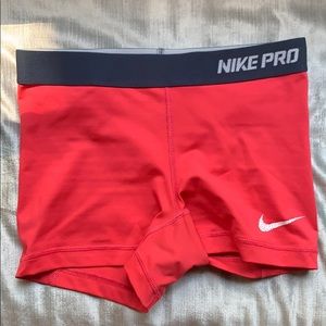 Nike Pro Pink Biker Shorts